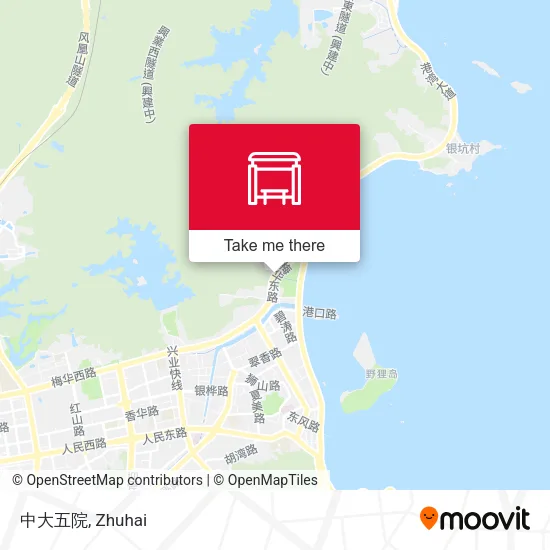中大五院 map