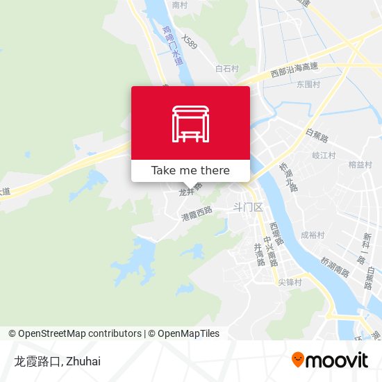 龙霞路口 map