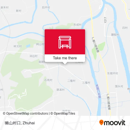 獭山村口 map