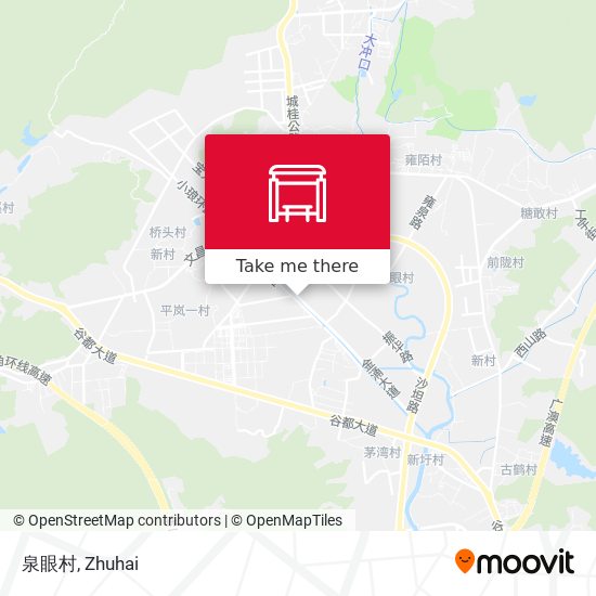 泉眼村 map