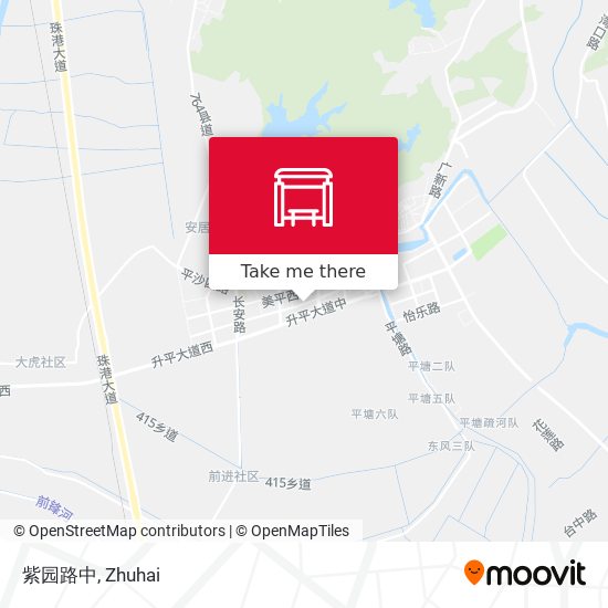紫园路中 map