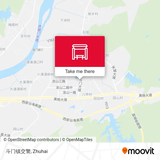 斗门镇交警 map