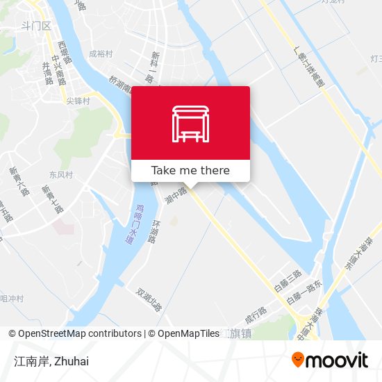 江南岸 map