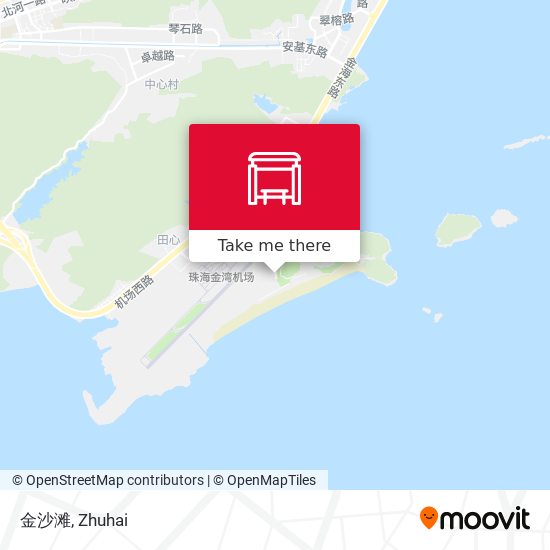 金沙滩 map