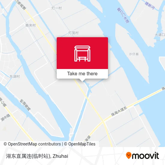 湖东直属连(临时站) map