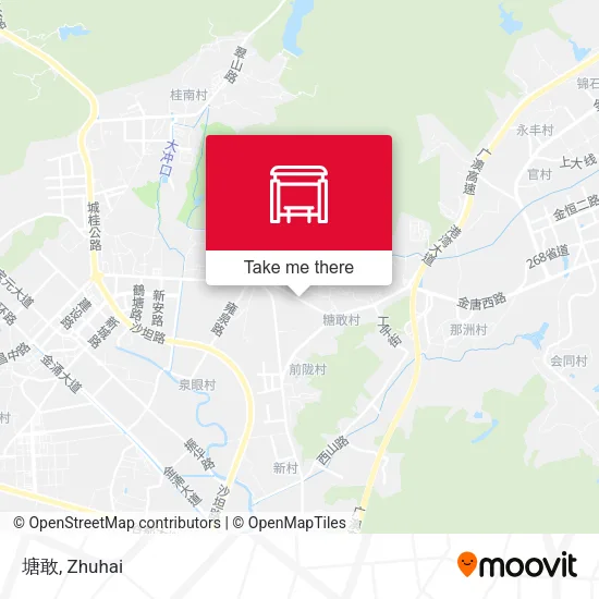 塘敢 map
