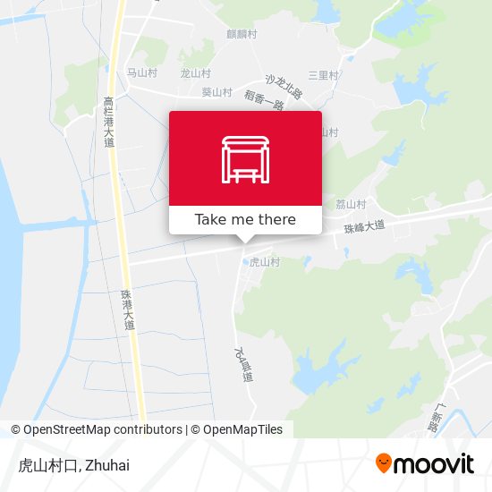 虎山村口 map