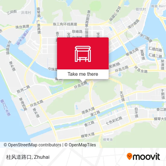 桂风道路口 map