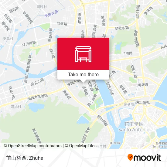 前山桥西 map