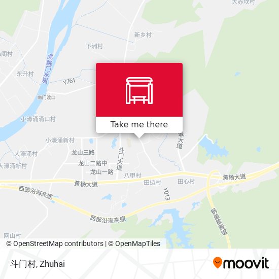 斗门村 map