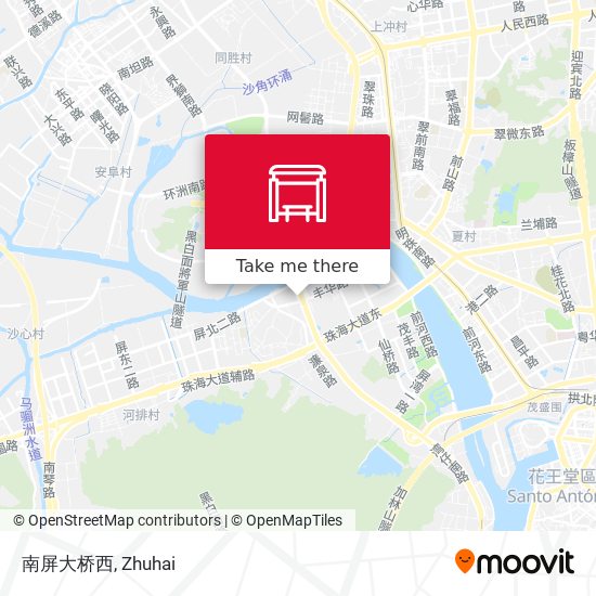 南屏大桥西 map