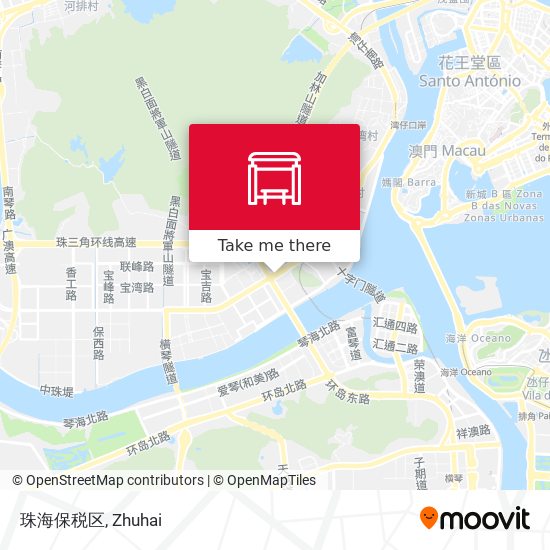 珠海保税区 map