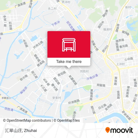 汇翠山庄 map