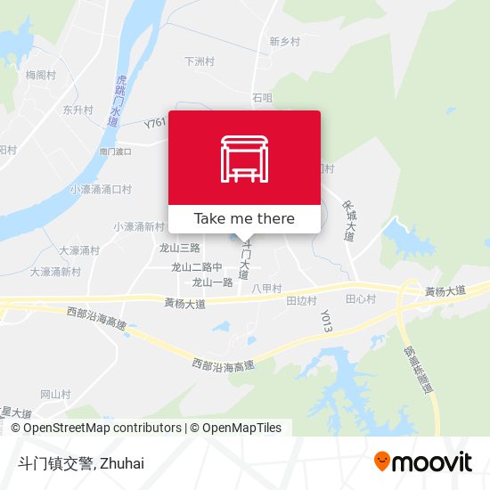 斗门镇交警 map