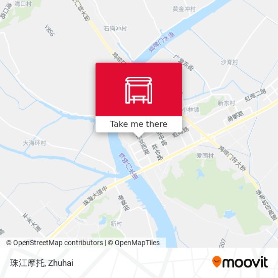 珠江摩托 map