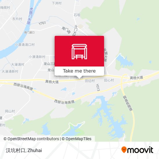 汉坑村口 map