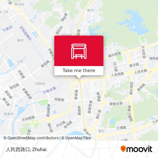 人民西路口 map