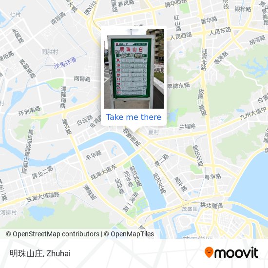 明珠山庄 map