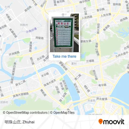 明珠山庄 map