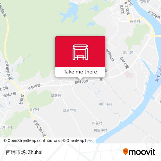 西埔市场 map