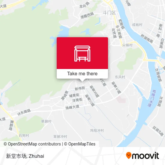 新堂市场 map