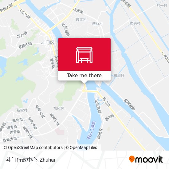 斗门行政中心 map