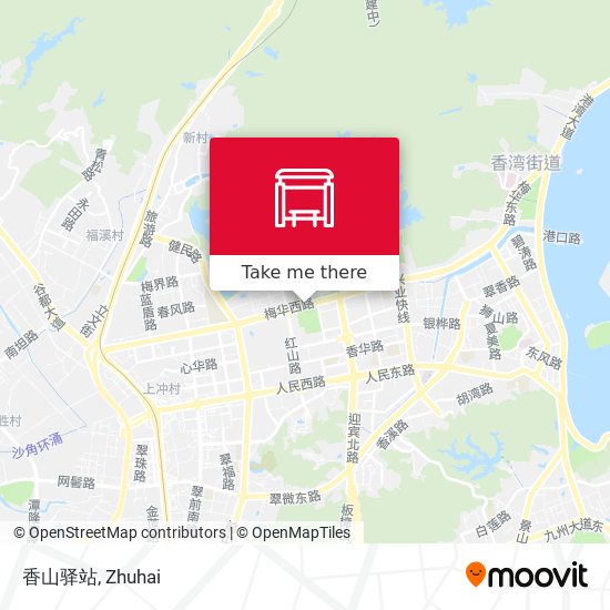 香山驿站 map