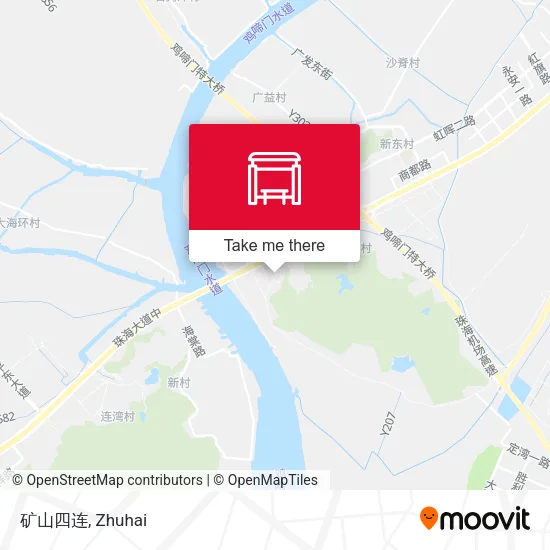 矿山四连 map