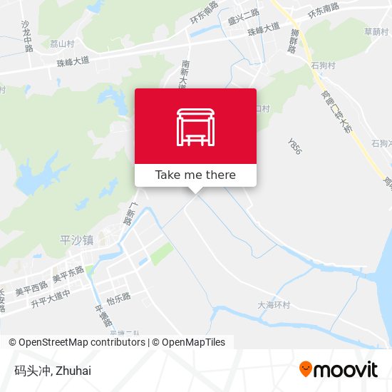 码头冲 map