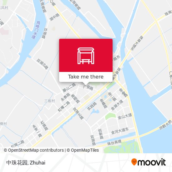 中珠花园 map