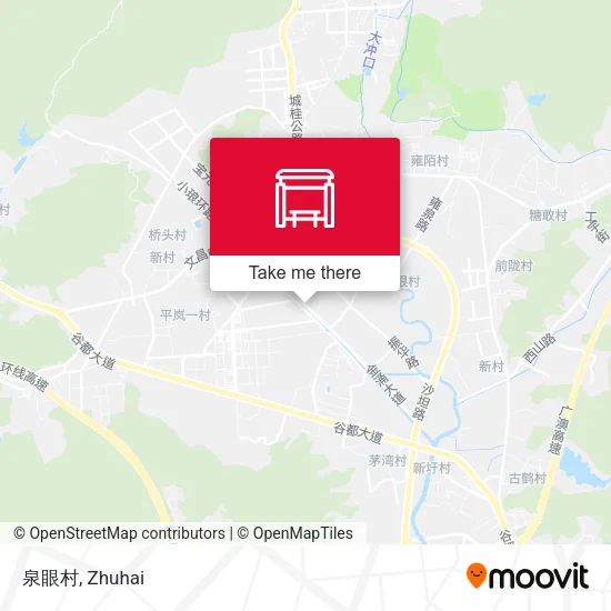 泉眼村 map