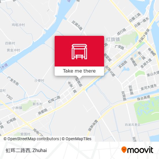 虹晖二路西 map