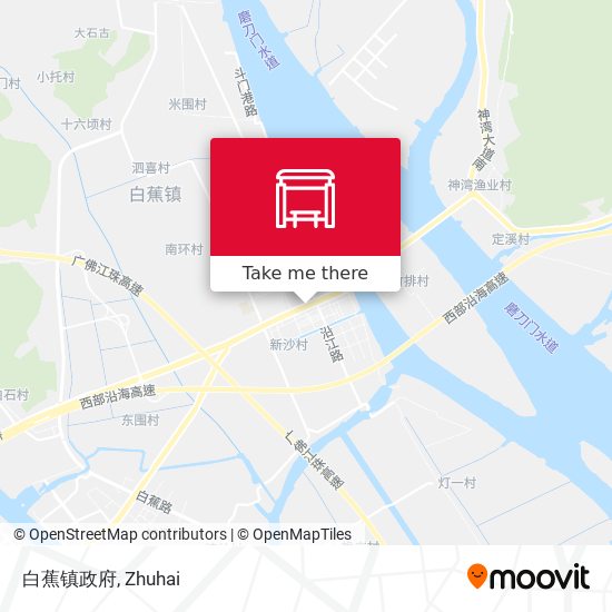 白蕉镇政府 map