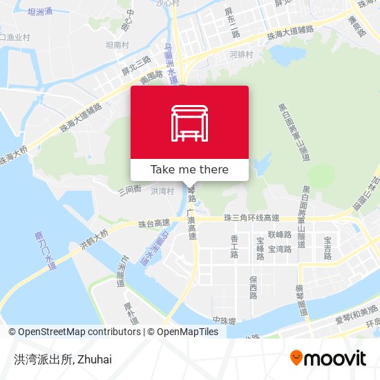 洪湾派出所 map