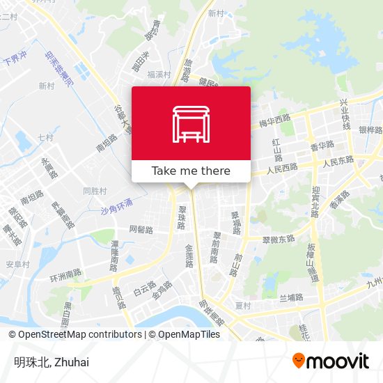 明珠北 map