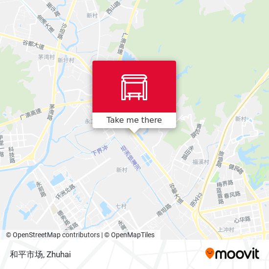 和平市场 map