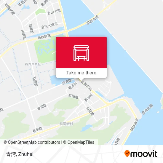 青湾 map