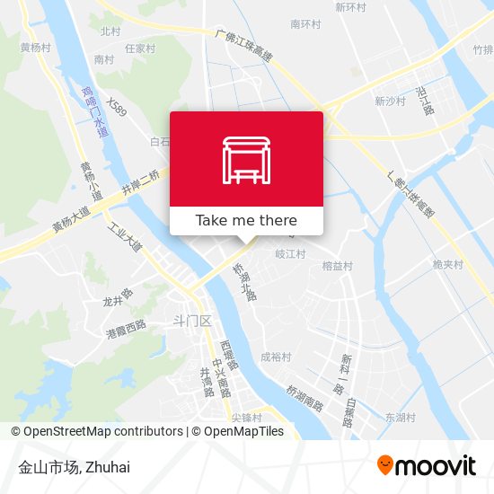 金山市场 map