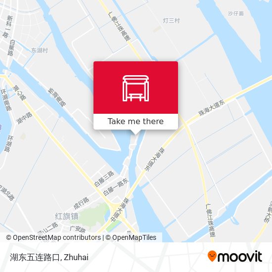湖东五连路口 map