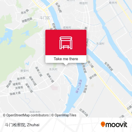 斗门检察院 map