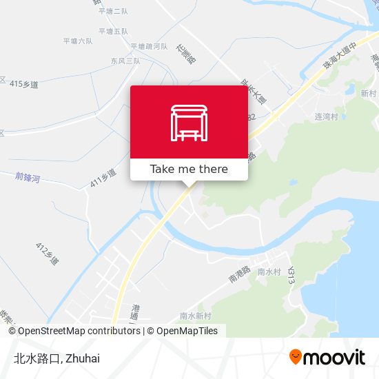 北水路口 map