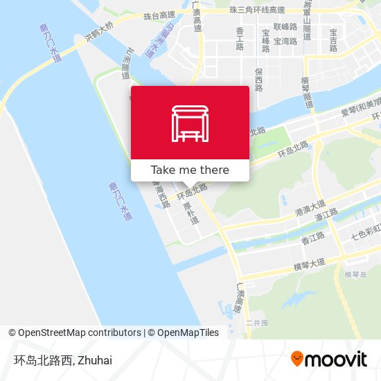 环岛北路西 map