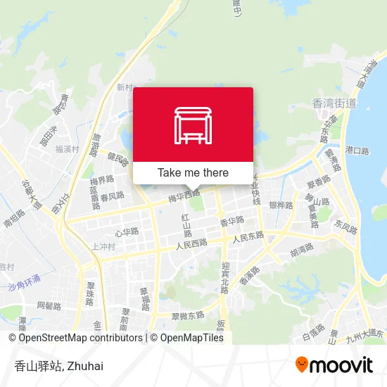 香山驿站 map