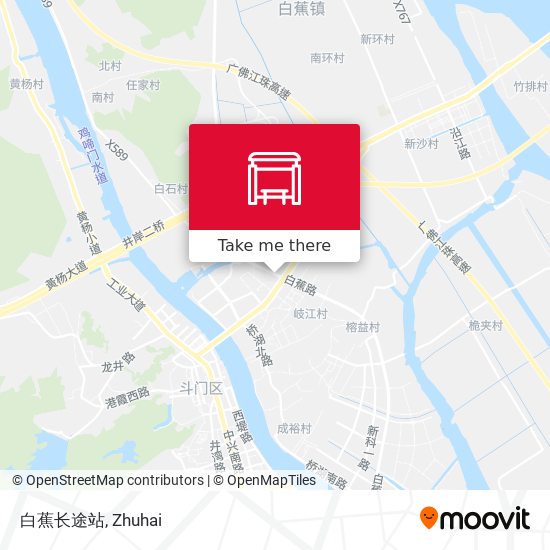 白蕉长途站 map