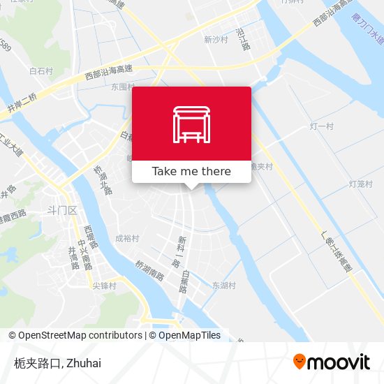 栀夹路口 map