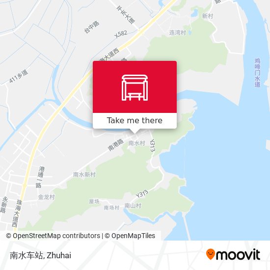 南水车站 map
