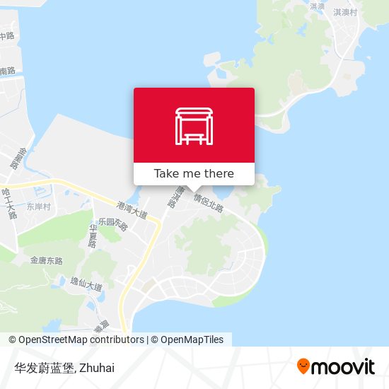 华发蔚蓝堡 map