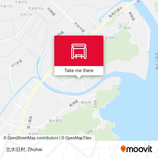 北水旧村 map