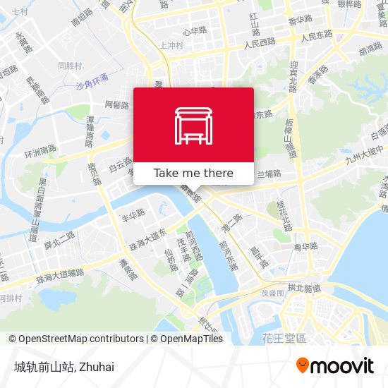 城轨前山站 map