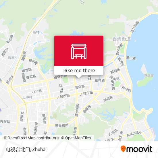 电视台北门 map